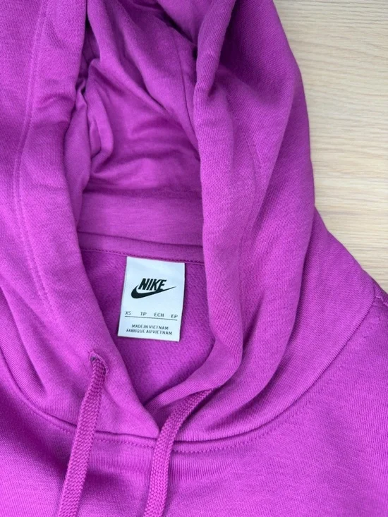 Nike Women's Hooded Fleece Sweatshirt - Purple - Picture 3 of 7